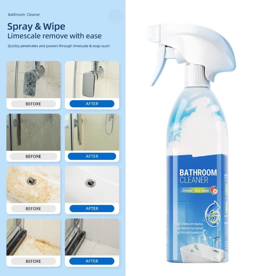 Bathroom Toilet Tiles Wall Glass Stains Remove Liquid