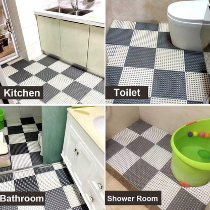 Bathroom Anti Slip Tile Mat (Pack of 2)